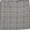 Plaid Check Silk-Like Neckerchief - Black