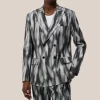 Printed Double Breasted Blazer - Multi
