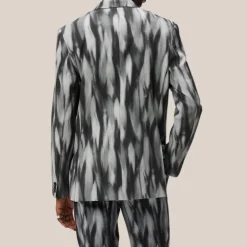 Printed Double Breasted Blazer - Multi