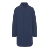 Recycled Polyester Waterproof Top Coat - Navy
