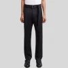 Relaxed Fit Belted Wool Blend Trouser - Black