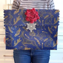 Reusable Large Size Gift Bag with Magnetic Closure