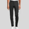 Shooting Star Pinstripe Pants - Black