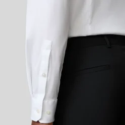 Slim-Fit Cotton Dress Shirt - White