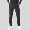 Soft Stretch Cotton Blend Cargo Pants - Black