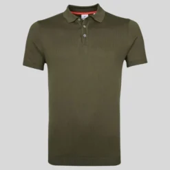Solid Jersey Knit Polo - Army