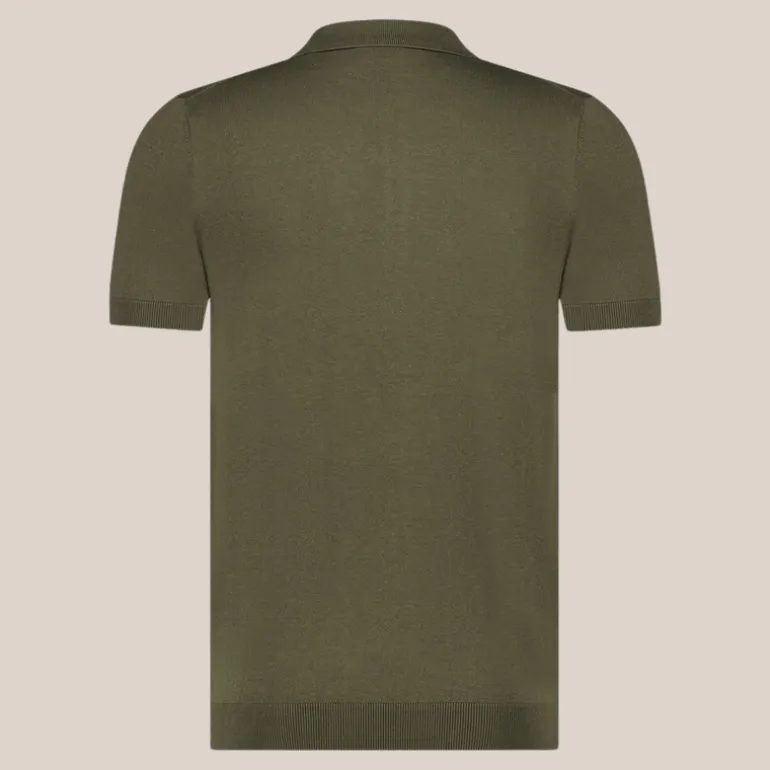 Solid Primo Cotton Polo - Army