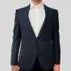 Sparkle Designs Peak Lapel Blazer - Navy