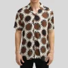 Star Bursts Print Shirt - Brown