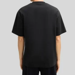 Stretch Cotton Crew T-Shirt - Black