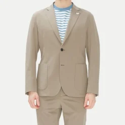 Stretch Patch Pocket Blazer - Taupe