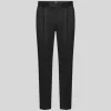 Subtle Plaid Checks Pants - Charcoal