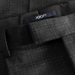 Subtle Plaid Checks Pants - Charcoal
