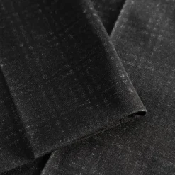 Subtle Plaid Checks Pants - Charcoal