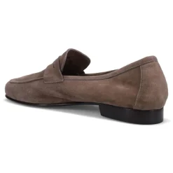 Suede Penny Loafer - Ash