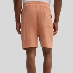 Terrycloth Drawstring Shorts - Apricot