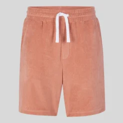 Terrycloth Drawstring Shorts - Apricot