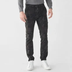 Tonal Camo Track Chino - Charcoal