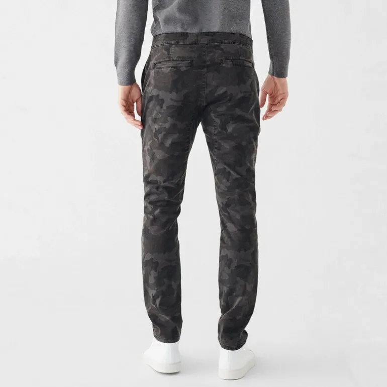Tonal Camo Track Chino - Charcoal