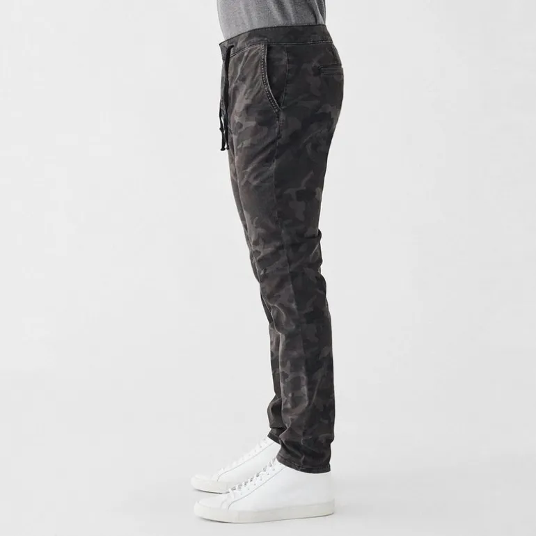 Tonal Camo Track Chino - Charcoal
