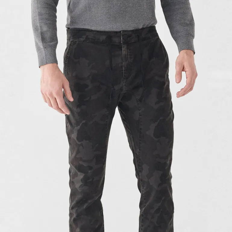 Tonal Camo Track Chino - Charcoal