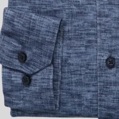Tonal Print Jersey Shirt - Denim