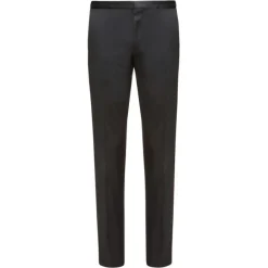 Tuxedo Pant with Stripe - Black