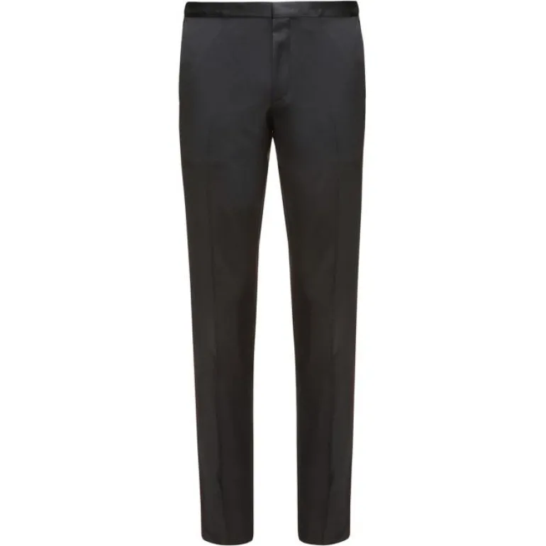 Tuxedo Pant with Stripe - Black