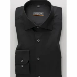 Twill Slim Fit Performance Shirt - Black