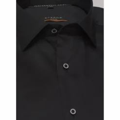 Twill Slim Fit Performance Shirt - Black