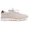 Unlined Suede Lace Up - Sand