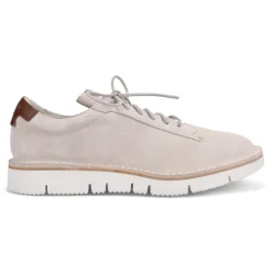 Unlined Suede Lace Up - Sand