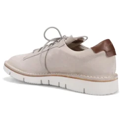 Unlined Suede Lace Up - Sand