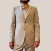 Wool / Cashmere Flanella Suit - Tan