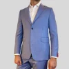 Wool / Cashmere Stretch Flanella Suit - Blue