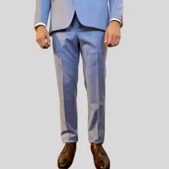 Wool / Cashmere Stretch Flanella Suit - Blue