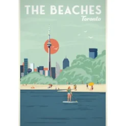5 x 7in Poster - Toronto Beaches
