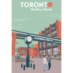 5 x 7in Poster - Toronto Distillery District